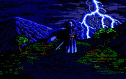 Knights of Legend for IBM PC/Compatibles - Lightning in the introduction.
