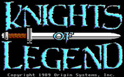 Knights of Legend for IBM PC/Compatibles - Title screen.