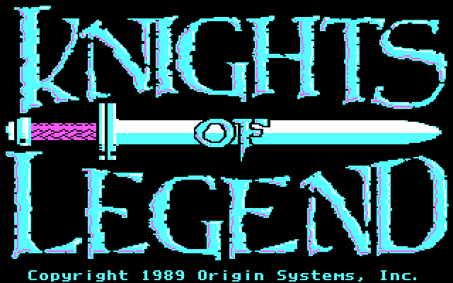 Knights of Legend IBM PC/Compatibles Screenshot: Title screen.