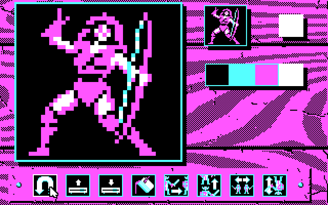 Knights of Legend IBM PC/Compatibles Screenshot: You can edit your avatar.