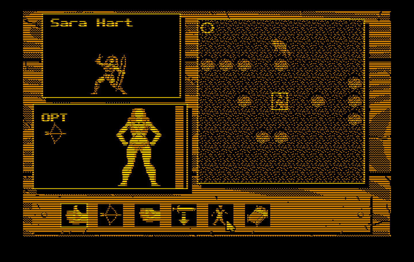 Knights of Legend IBM PC/Compatibles Screenshot: The battle screen.