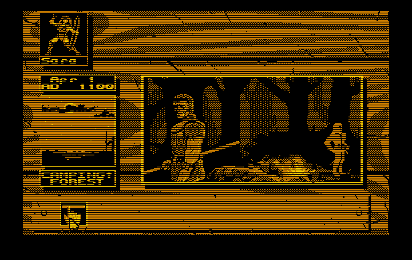 Knights of Legend IBM PC/Compatibles Screenshot: Camping for the night.