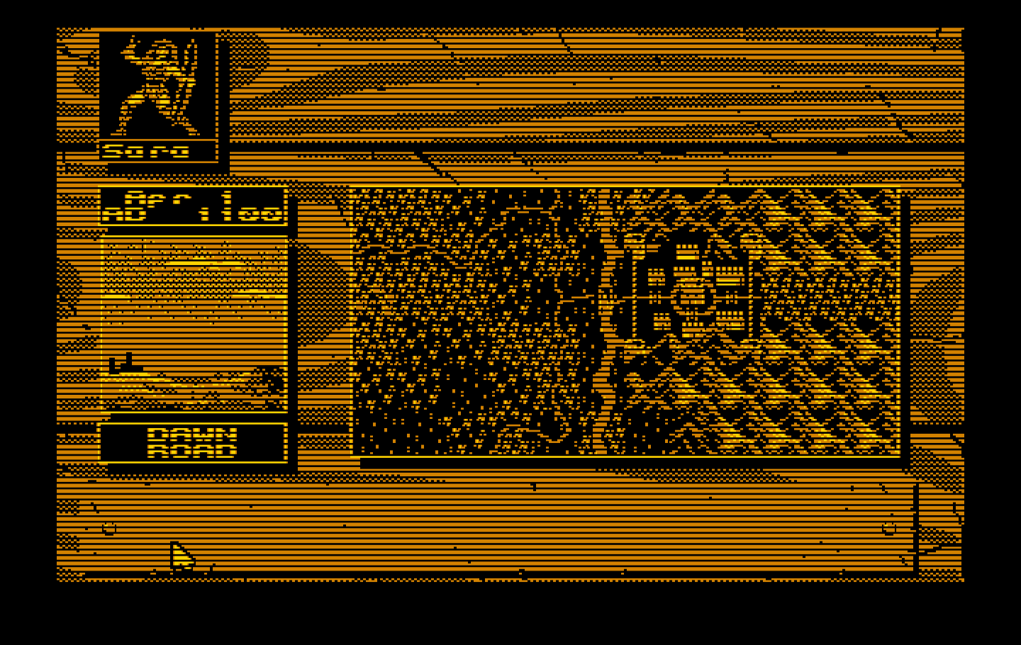 Knights of Legend IBM PC/Compatibles Screenshot: Navigating in the world view.