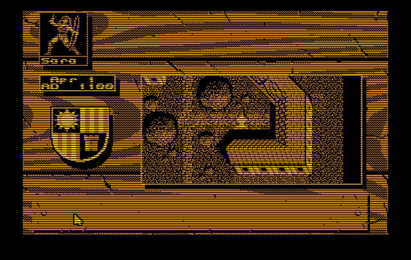 Knights of Legend IBM PC/Compatibles Screenshot: Overhead view of the town.
