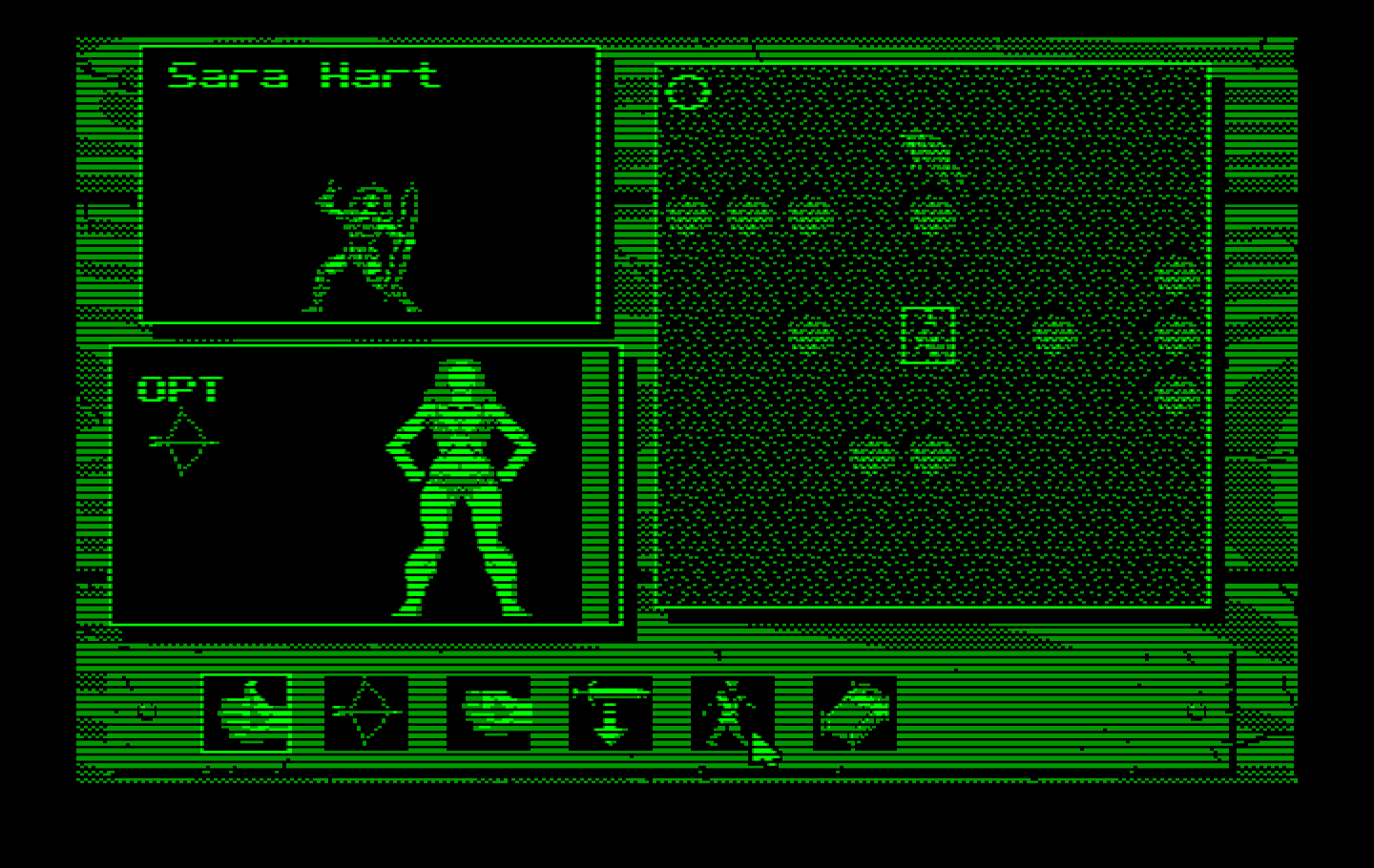 Knights of Legend IBM PC/Compatibles Screenshot: The battle screen.