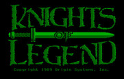 Knights of Legend for IBM PC/Compatibles - Title screen.