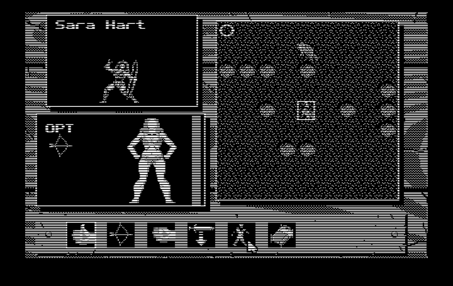 Knights of Legend IBM PC/Compatibles Screenshot: The battle screen.