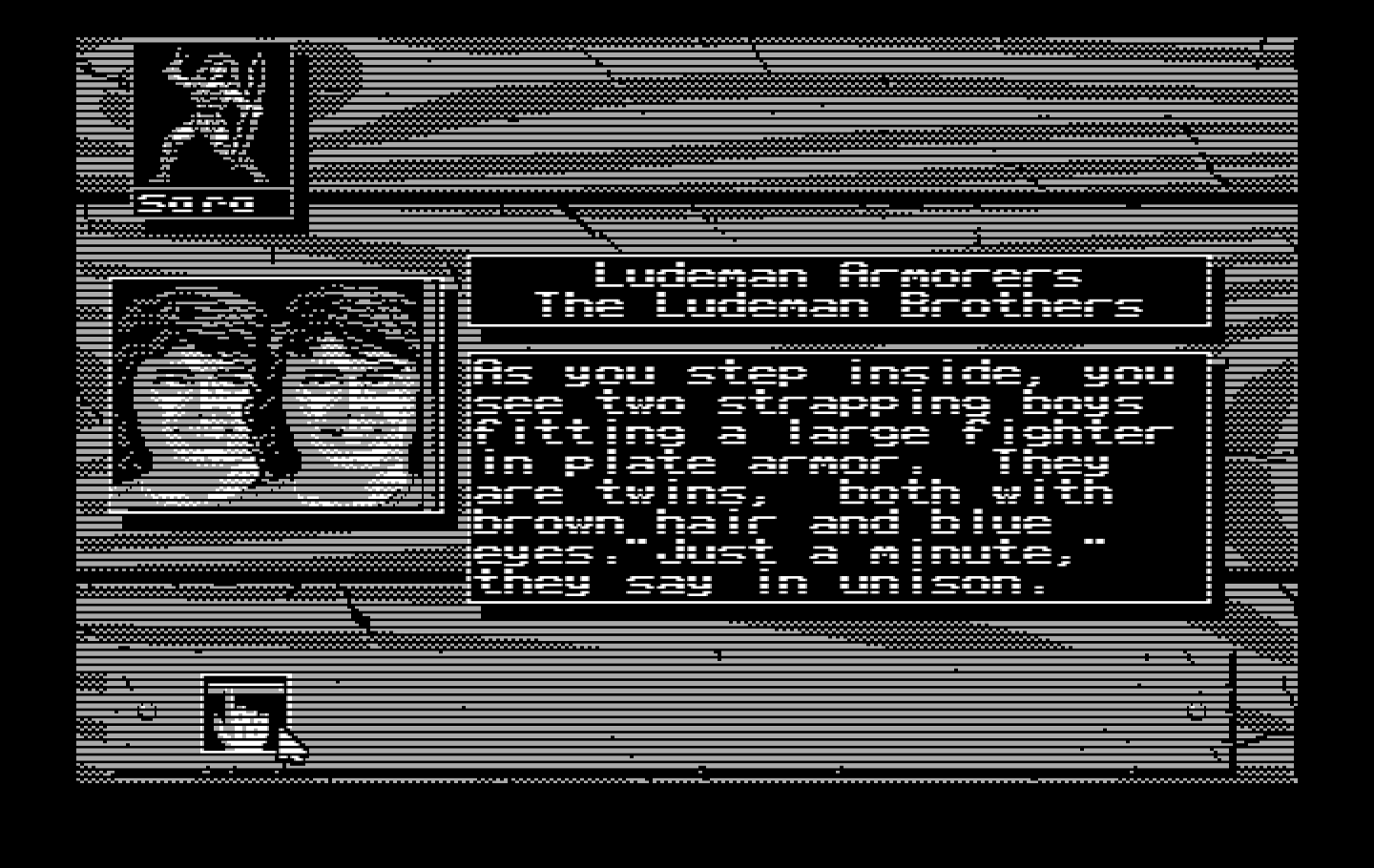 Knights of Legend IBM PC/Compatibles Screenshot: Need to purchase armour?
