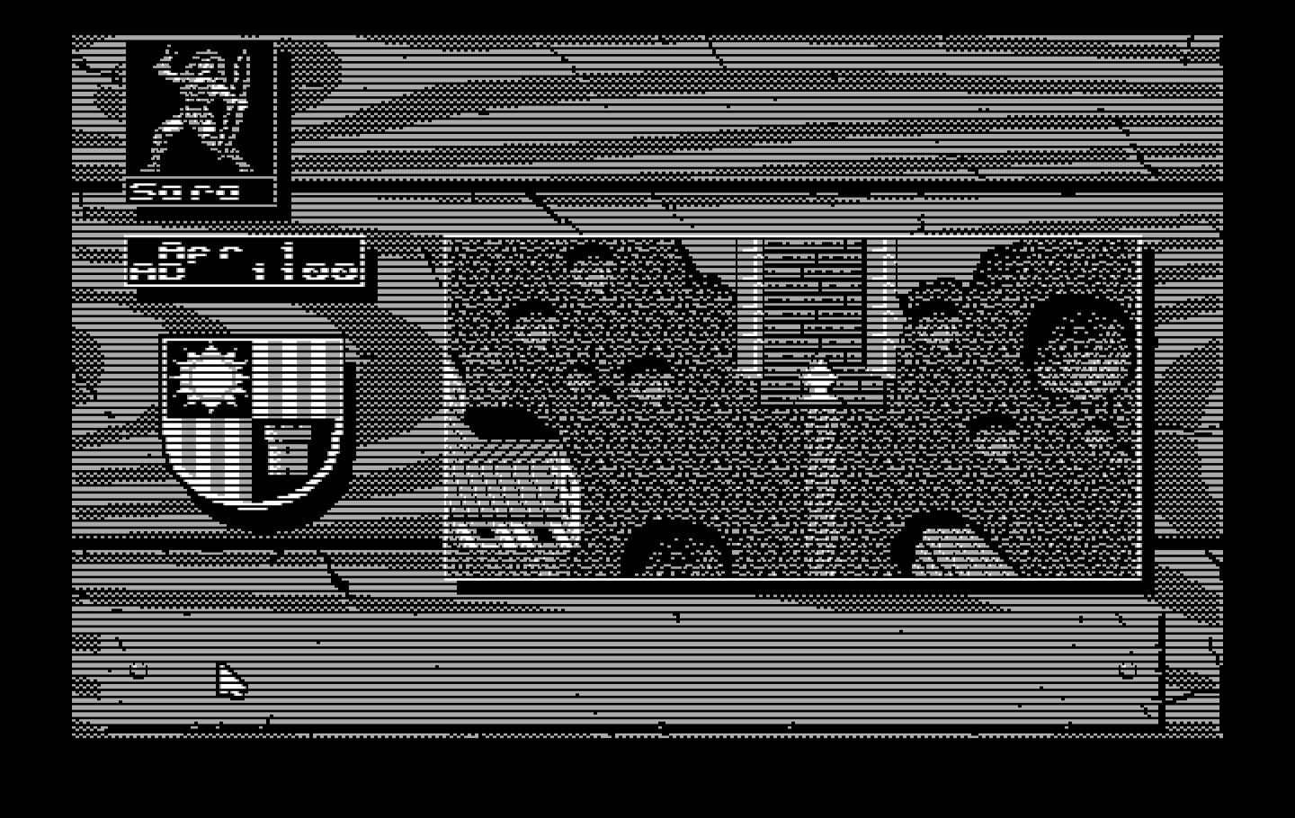 Knights of Legend IBM PC/Compatibles Screenshot: Where does this bridge lead?