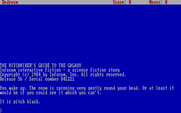 Hitchhiker's Guide to the Galaxy, The for IBM PC/Compatibles - Starting screen.