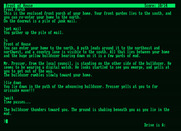 Hitchhiker's Guide to the Galaxy, The for Amstrad PCW - A bulldozer is heading towards me!