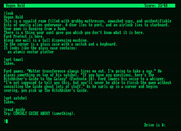 Hitchhiker's Guide to the Galaxy, The for Amstrad PCW - Once you acquire the guide you can consult it about many things.