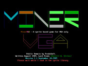 MinerVGA for IBM PC/Compatibles - Title screen.