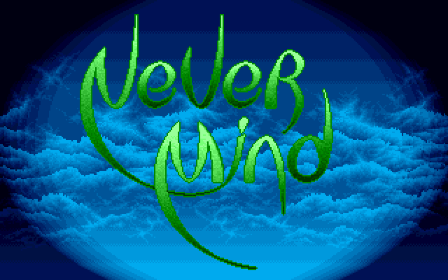 Never Mind Amiga Screenshot: Title screen.