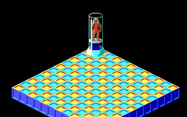 Never Mind IBM PC/Compatibles Screenshot: Level complete, transporting to the next level.