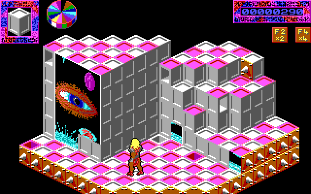 Never Mind IBM PC/Compatibles Screenshot: Somehow I need to be transported to a different wall...