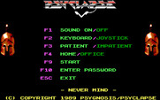 Never Mind for IBM PC/Compatibles - The main menu.