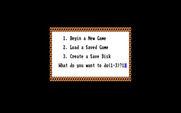 Nobunaga's Ambition II for IBM PC/Compatibles - Options at the beginning of the game