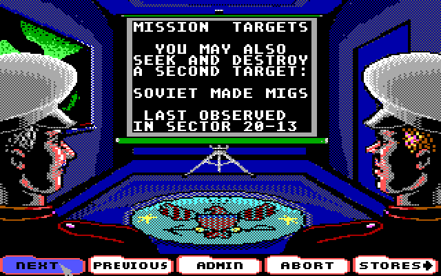 Ocean Ranger IBM PC/Compatibles Screenshot: Description of the mission's target