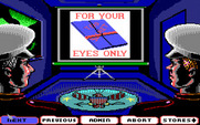 Ocean Ranger for IBM PC/Compatibles - Getting the mission briefing in the Briefing Room