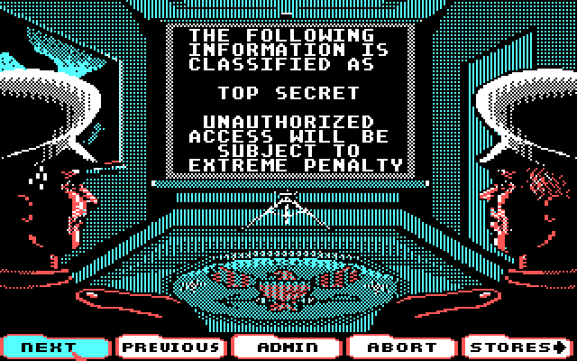 Ocean Ranger IBM PC/Compatibles Screenshot: We could tell you but we'd have to kill you...