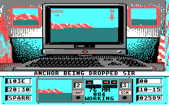 Ocean Ranger IBM PC/Compatibles Screenshot: Anchor's Aweigh!!