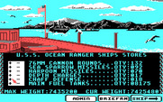 Ocean Ranger for IBM PC/Compatibles - A good Captain keeps his ship well-provisioned