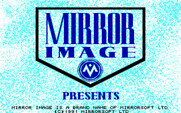Waterloo for IBM PC/Compatibles - Mirror Image logo screen (European version).