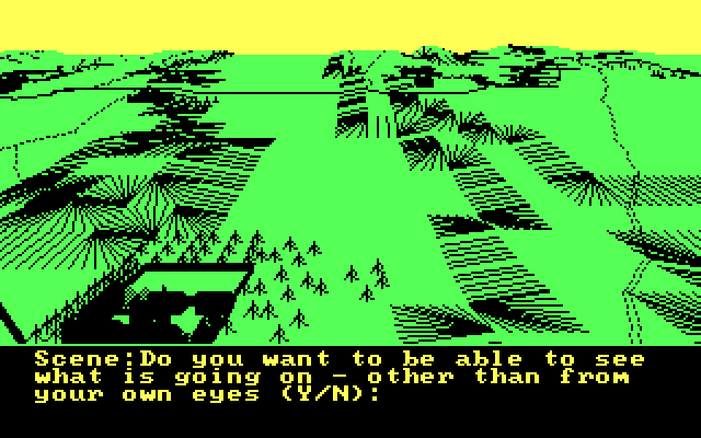 Waterloo IBM PC/Compatibles Screenshot: There are number of game options to set.