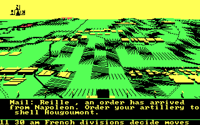 Waterloo IBM PC/Compatibles Screenshot: Moves being decided...