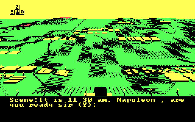 Waterloo IBM PC/Compatibles Screenshot: Napoleon, are you ready sir?