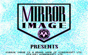 Waterloo for IBM PC/Compatibles - Mirror Image logo screen (European version).