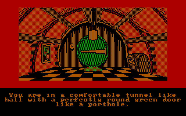 Hobbit, The IBM PC/Compatibles Screenshot: The game begins!