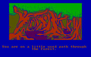 Hobbit, The for IBM PC/Compatibles - Entering a forest...