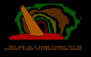 Hobbit, The for IBM PC/Compatibles - A cavern lit by natural light!