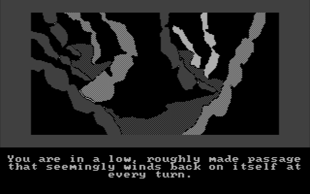 Hobbit, The IBM PC/Compatibles Screenshot: Lost in another maze...