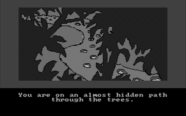 Hobbit, The IBM PC/Compatibles Screenshot: On an almost hidden path...