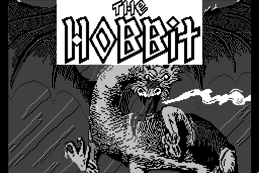 Hobbit, The Macintosh Screenshot: Title screen.