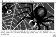 Hobbit, The for Macintosh - Giant spiders! Lookout!