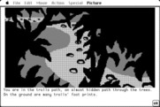 Hobbit, The for Macintosh - Heading down the trolls path...