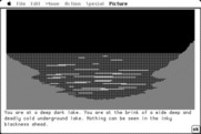 Hobbit, The for Macintosh - A deep lake...I can't go this way!