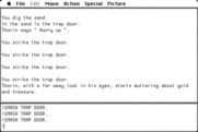 Hobbit, The for Macintosh - Maybe I can smash this trap door...