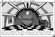 Hobbit, The for Macintosh - The game begins.