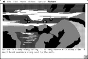 Hobbit, The for Macintosh - You are in a deep misty valley.