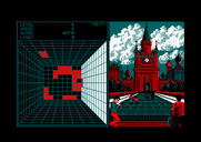 Welltris for Amstrad CPC - A wall is temporarily unavailable if a piece doesn't fit at the bottom of the well.