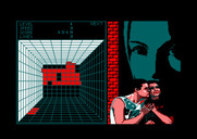 Welltris for Amstrad CPC - Two walls blocked off! The game ends if all four are unavailable...