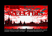 Welltris for Amstrad CPC - Title screen.