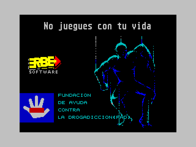 Welltris ZX Spectrum Screenshot: Loading screen 1.
