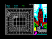 Welltris for ZX Spectrum - Game start.