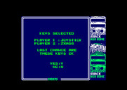 Toobin' for Amstrad CPC - Selecting controls.